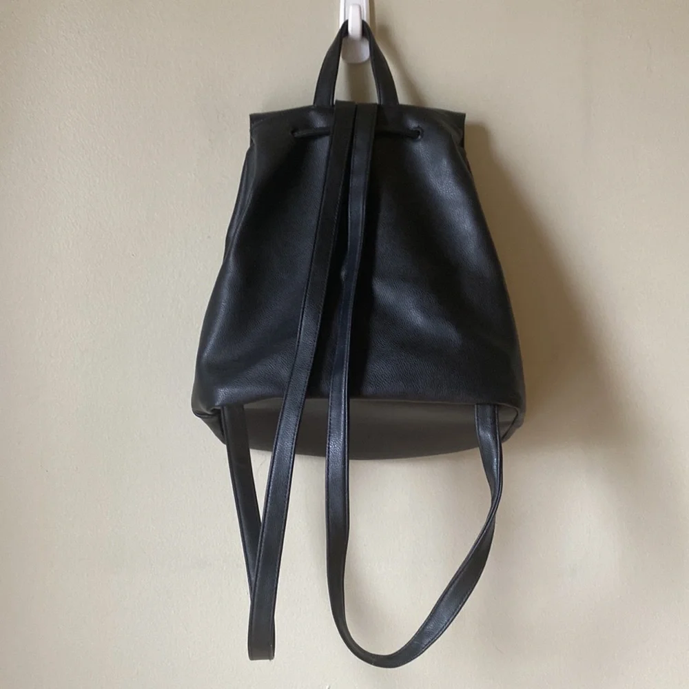 Victoria’s Secret | Black Faux Leather Backpack